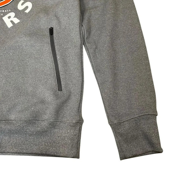 Chicago Bears Hoodie Mens Small Gray Fleece National Football Conference NFL Zip - Picture 2 of 9